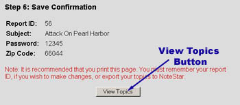 Image showing the confirmation page.